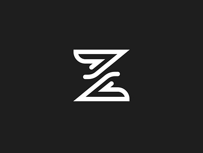 Z Exploration design flat icon illustration illustrator logo minimal typography vector