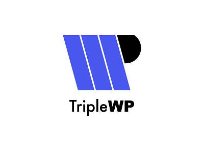 Triple WP abstract branding design flat flatdesign illustration illustrator logo logodesign vector