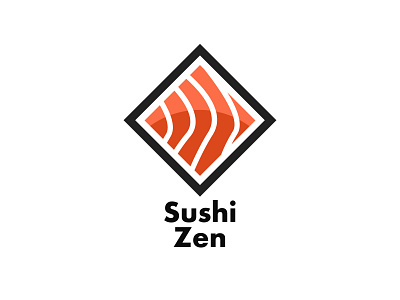 Sushi Zen abstract branding design flat illustration illustrator logo logodesign minimal vector