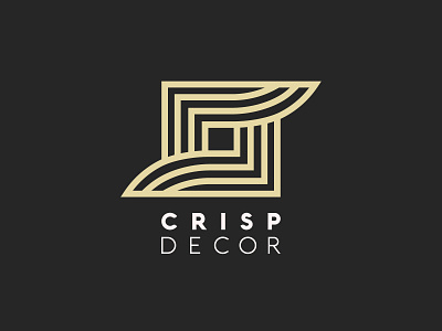 Crisp Decor branding design graphic deign icon illustration illustrator logo logo design logodesign logoinspiration logoinspirations minimal vector