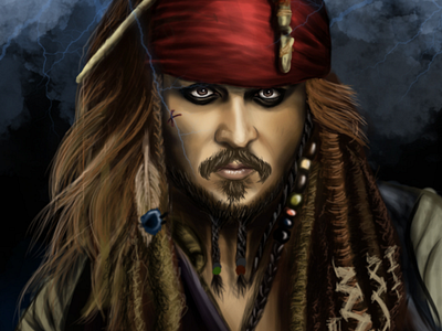 Jack Sparrow digital painting character design design digital art digital painting drawing graphic design illustration jack sparrow
