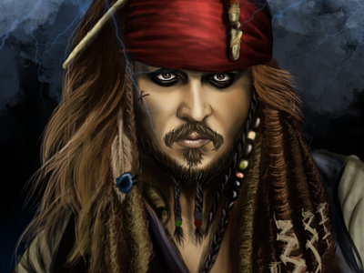 Jack Sparrow digital painting