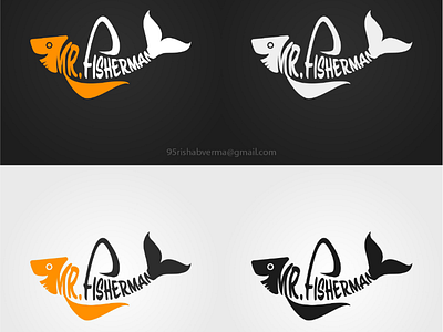 Mr.fisherman logo design art brand branding company design fish fun graphic icon illustration illustrator logo shop sketche vector