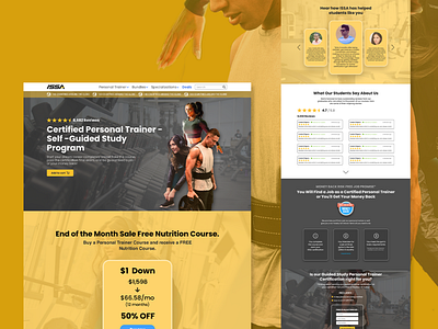 Online Trainer Certification Website design homepage illustration uiuxdesign website