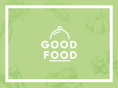 Good Food branding health healthy food identity logo mark nature organic plate typography