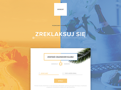 Landing Page - Travel Company