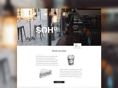 Soho Cafe - Web cafe coffee food restaurant web web design yummy