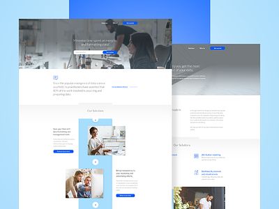 Landing Page // Data Services clean data services design landing landing page ui design ux web