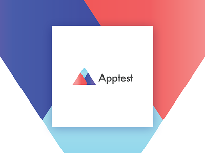 Apptest - Logotype brand design gradient identity logo mark