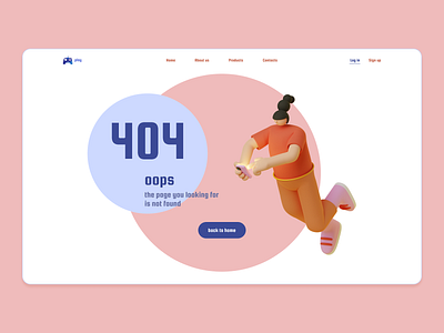 404 Error page 404 404page colors dailyui design error page landing ui web