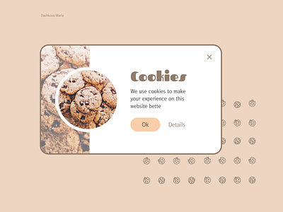 cookies branding cookies dailyui design overlay popup ui ux web