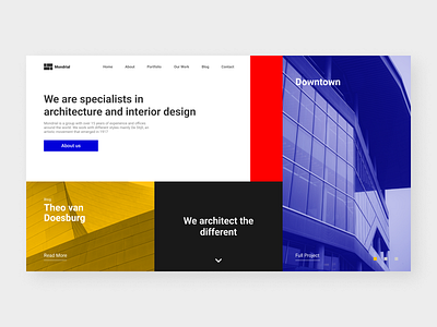 De Stijl Website Home - Mondrial