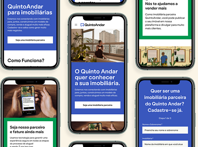 QuintoAndar - Landing Pages landing page mobile proptech startup ui unicorn ux