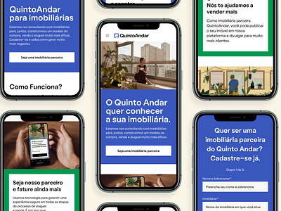 QuintoAndar - Landing Pages landing page mobile proptech startup ui unicorn ux