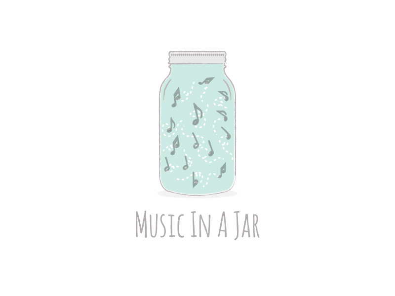 Music In A Jar music music logo logo logo design jar