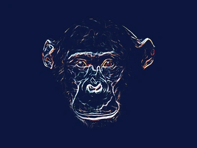 Caesar chimpanzee illustration