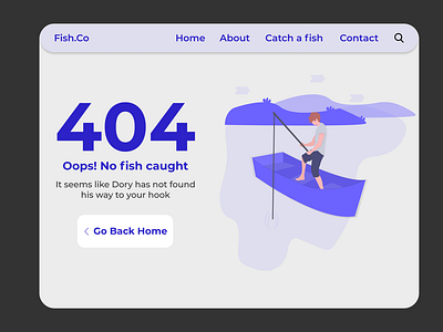 daily UI challenge Day 8. 404 Error page Design