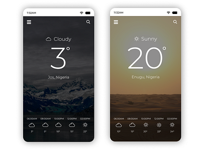 DAILY UI 037. WEATHER APP