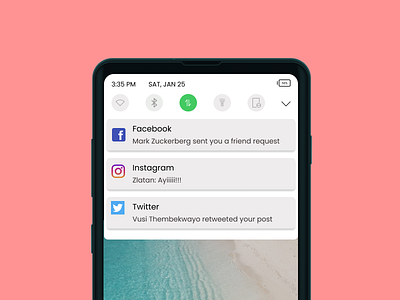 DAILY UI 049. NOTIFICATIONS