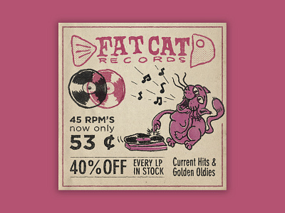 fatcat blues graphicdesign icon illustration logo music typography vector