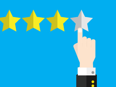 Star Rating clean minimal review social star rating stars
