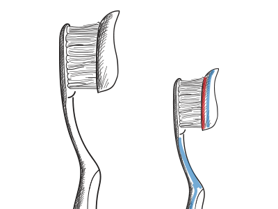toothbrush sketch