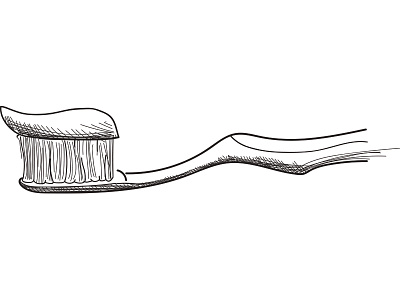 Toothbrush Drawing ai dental drawing freehand sketch toothbrush