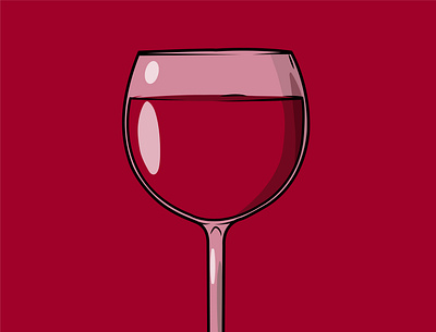 wine glass design illustration vector