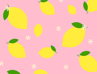 Lemon Pattern adobe illustrator brighton based design digital art digital design illustration
