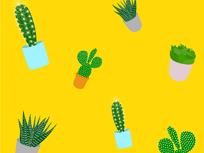 Cactus & Succulent Pattern