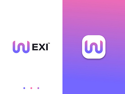 Wexi Logo design ( w lettermark )