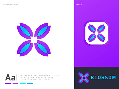 Flower Icon Logo | Blossom | Brand Identity agency app icon brand brand identity branding design branding logo concept design flower flower icon graphics design illustration initial logo logo logo designer logotype modern trends 2021 ui