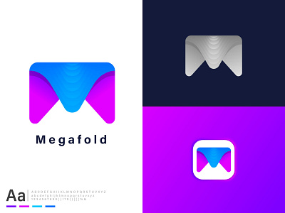 Megafold Icon Logo | Brand Identity app app icon brand identity branding branding logo design icon identity logo logo design mark monogram symbol vector