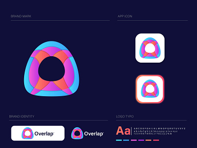 O Letter Logo | Overlap | Brand Identity app app icon brand identity branding branding logo design icon identity illustration logo logo design logotype mark monogram o letter o letter logo symbol typography vector