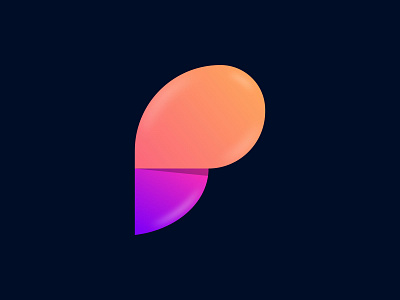 P letter icon logo design