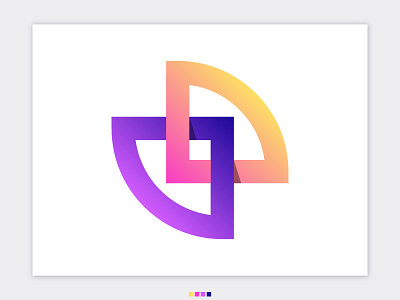 V+D letter icon logo design