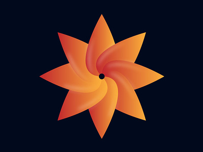 Flower Icon Logo Design