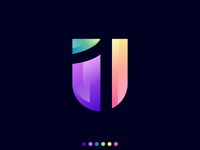 1 + U Letter Modern logo | 1U logo