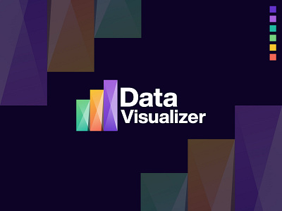 Data Visualizer Modern Icon Logo Design 3d app brand identity branding branding logo design graphic design icon illustration logo logo design vector