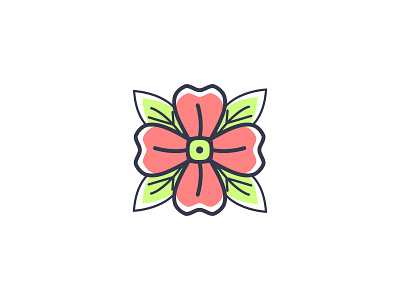 Flower Icon logo design logo design
