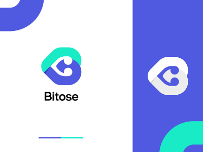 Bitose logo design | logomark minimalist logo