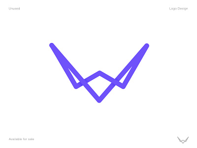 W letter creative modern minimalist logo design