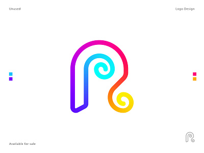 R letter creative modern minimalist logo design