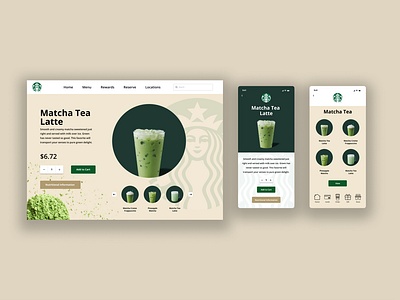 Starbucks Concept for Desktop and Mobile