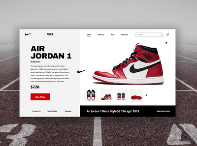 Nike Air Jordan 1 Concept Store branding concept design desktop graphic design illustration jordan 1 nike shoes sneakers ui user interface ux website