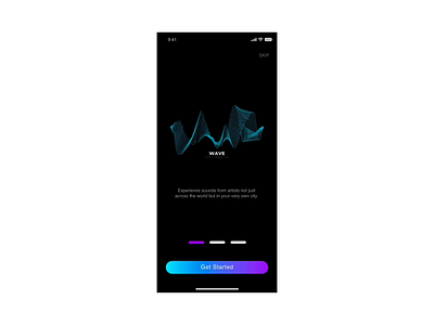 Music App app branding concept design graphic design mobile music ui user interface ux wave