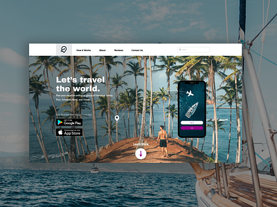 Travel Desktop Concept app branding concept design designer graphic design landing page mobile travel ui user interface ux website