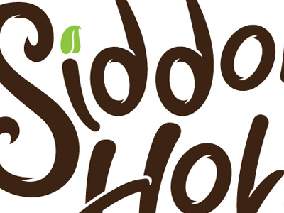 Siddons Hollow Logo WIP brown green identity logo vector