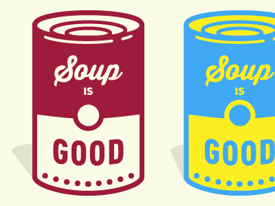Soup Is Good campbells can soup tin vector warhol