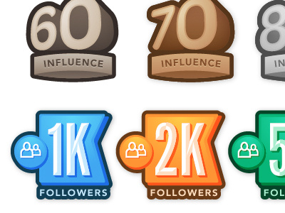 Achievement Badges achievement badges icon icons social media vector